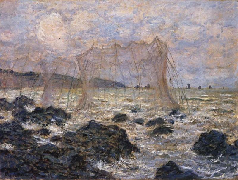 Claude Monet Fishing Nets at Pouruille oil painting picture